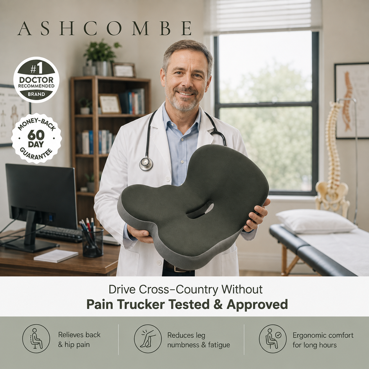 Ashcombe Orthopaedic Seat Cushion
