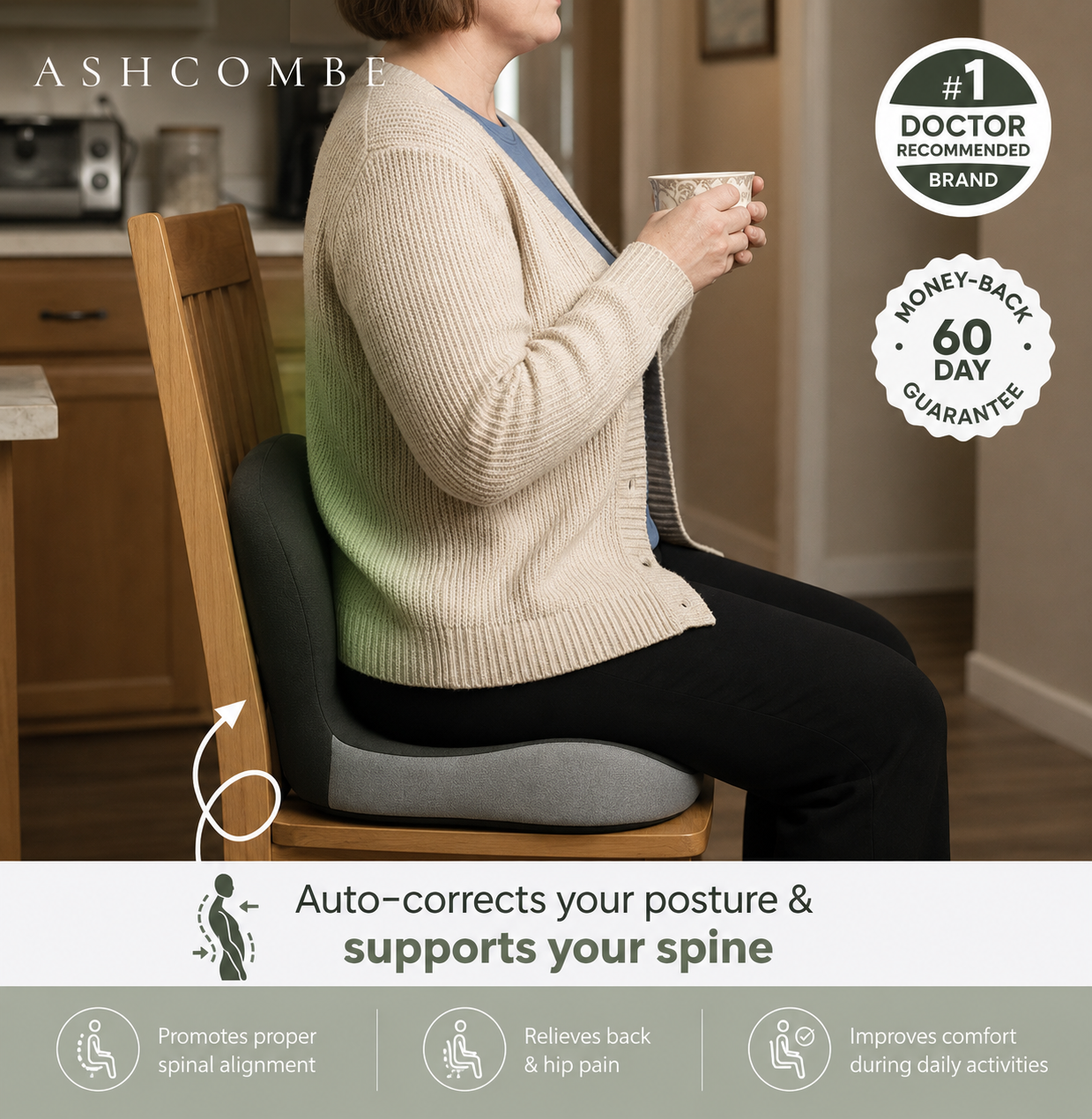 Ashcombe Orthopaedic Seat Cushion